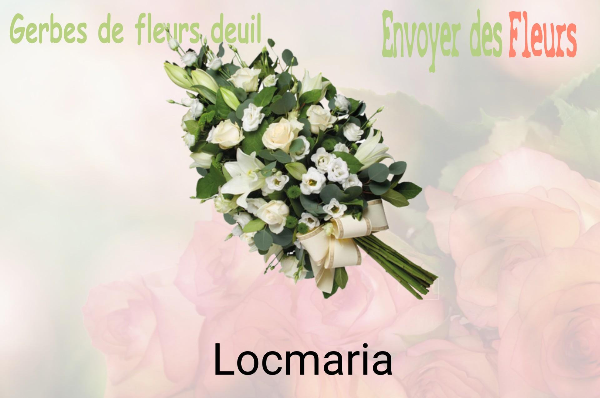 Gerbe de fleurs de deuil livrée à Locmaria